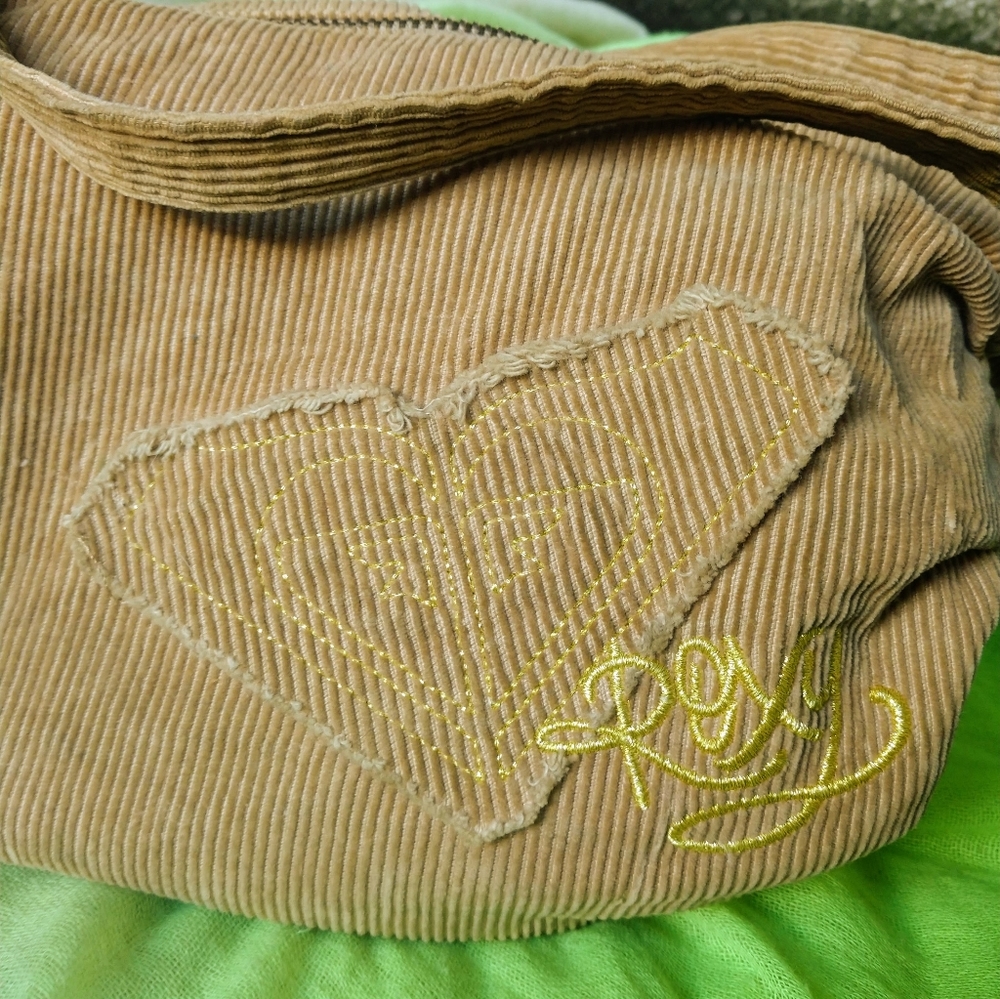 Roxy Beige Corduroy Purse 👛